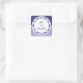 Je bent mooie blauwe Stickers (Tas)