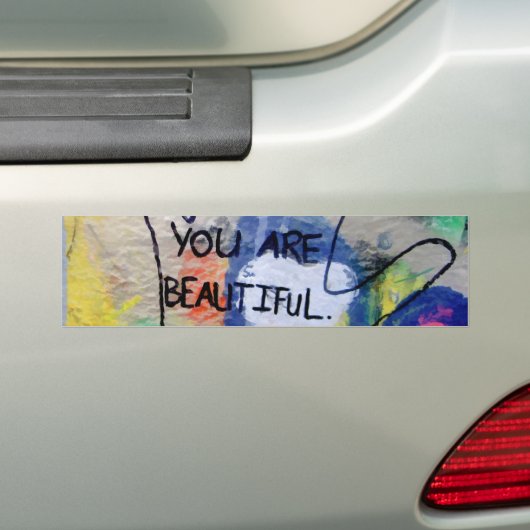 Je bent mooie graffiti bumpersticker (Op auto)