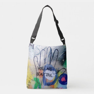 Je bent mooie graffiti crossbody tas