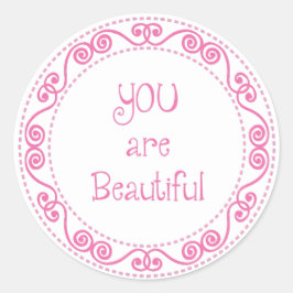 Je bent Mooie Stickers / Girly Stickers