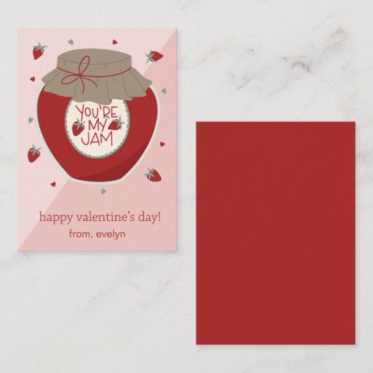Je bent My Jam Classroom Valentijn Kaart (Voorkant / Achterkant)