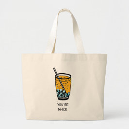 Je bent N-Ice Grote Tote Bag