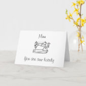 Je bent naaien mooie moederdag kaart voor moeder (Gele Bloem)