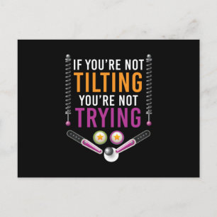 Je bent Nat Tilting Pinball Arcade Retro Briefkaart