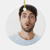 Je bent Naughty zwart grappig schattig aangepaste  Keramisch Ornament (Achterkant)