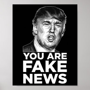 Je Bent Nepnieuws - President Trump Sarcasme Insin Poster