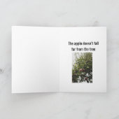 Je bent net als je vader kaart (Binnen)