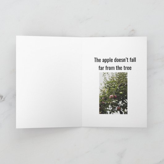 Je bent net als je vader kaart (Binnen)