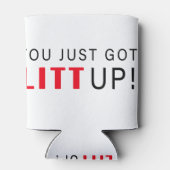 Je bent net opgestaan! blikjeskoeler (Achterkant)