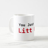 Je bent net opgestaan! koffiemok (Voorkant links)