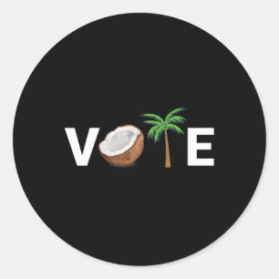 Je bent net uit een kokosnootboom gevallen Harris Ronde Sticker