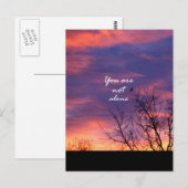 Je bent niet alleen briefkaart (Voorkant / Achterkant)