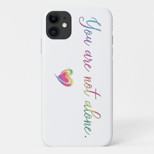 Je bent niet alleen Case-Mate iPhone case (Achterkant)