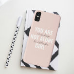Je bent niet alleen een positieve motivatie-prijso Case-Mate iPhone case<br><div class="desc">Je bent niet alleen een positieve motivatie-prijsopgave voor meisjes</div>