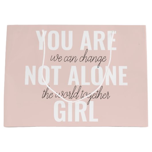 Je bent niet alleen een positieve motivatie-prijso groot cadeauzakje (Voorkant)