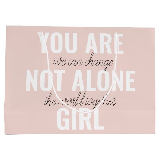 Je bent niet alleen een positieve motivatie-prijso groot cadeauzakje (Achterkant)