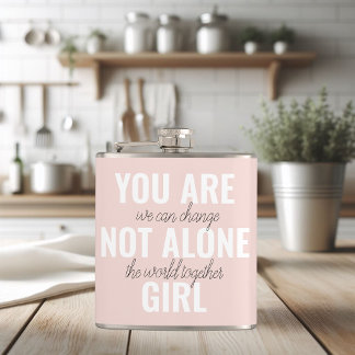 Je bent niet alleen een positieve motivatie-prijso heupfles