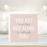 Je bent niet alleen een positieve motivatie-prijso houten kist print<br><div class="desc">Je bent niet alleen een positieve motivatie-prijsopgave voor meisjes</div>