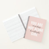 Je bent niet alleen een positieve motivatie-prijso notitieboek (Binnen)