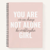 Je bent niet alleen een positieve motivatie-prijso notitieboek (Voorkant)