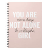 Je bent niet alleen een positieve motivatie-prijso notitieboek (Voorkant)