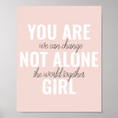 Je bent niet alleen een positieve motivatie-prijso poster (Voorkant)