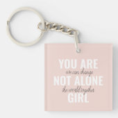 Je bent niet alleen een positieve motivatie-prijso sleutelhanger (voorkant)