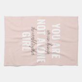 Je bent niet alleen een positieve motivatie-prijso theedoek (Horizontaal)