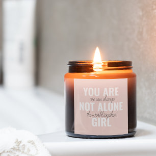 Je bent niet alleen een positieve motivatie-prijso vierkante sticker