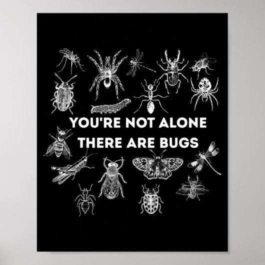 Je bent niet alleen er zijn bugs poster (Voorkant)