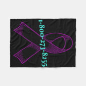 Je bent niet alleen fleece deken (Voorkant (Horizontaal))
