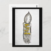 Je bent niet alleen, ik ben hier vriendschap citaa briefkaart (Voorkant / Achterkant)