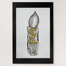 Je bent niet alleen, ik ben hier vriendschap citaa legpuzzel