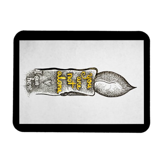 Je bent niet alleen, ik ben hier vriendschap citaa magneet (Horizontaal)