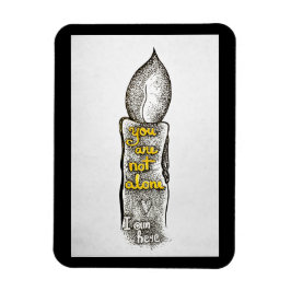 Je bent niet alleen, ik ben hier vriendschap citaa magneet