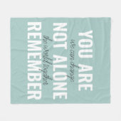 Je bent niet alleen je inspringingsherinnering her fleece deken (Voorkant (Horizontaal))