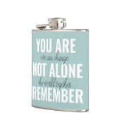 Je bent niet alleen je inspringingsherinnering her heupfles (Links)