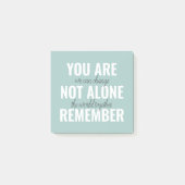 Je bent niet alleen je inspringingsherinnering her post-it® notes (Voorkant)