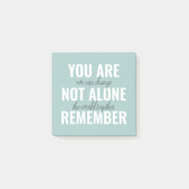 Je bent niet alleen je inspringingsherinnering her post-it® notes