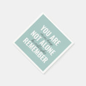 Je bent niet alleen je inspringingsherinnering her servet (Hoek)