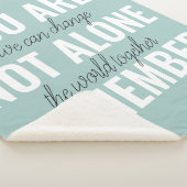 Je bent niet alleen je inspringingsherinnering her sherpa deken (3/4)