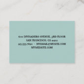 Je bent niet alleen je inspringingsherinnering her visitekaartje (Achterkant)