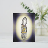 Je bent niet alleen kaars liefdevolle vriendschap  briefkaart (Staand voorkant)