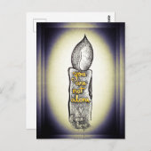 Je bent niet alleen kaars liefdevolle vriendschap  briefkaart (Voorkant / Achterkant)