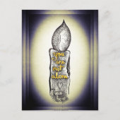 Je bent niet alleen kaars liefdevolle vriendschap  briefkaart (Voorkant)