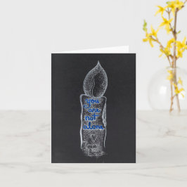 Je bent niet alleen kaars mededogen vriendelijkhei kaart