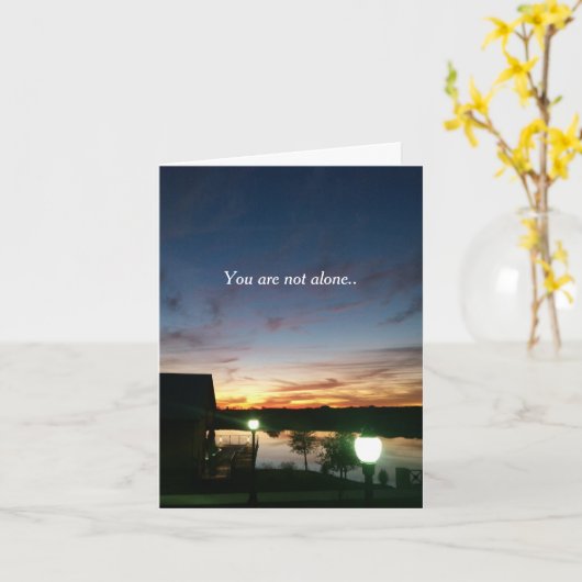 Je bent niet alleen kaart (Gele Bloem)