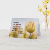 Je bent niet alleen kaart (Gele Bloem)