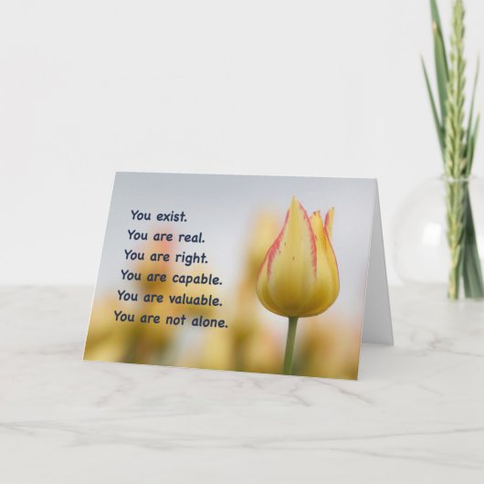 Je bent niet alleen kaart (Voorkant)