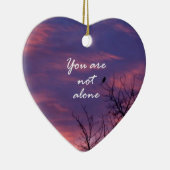 Je bent niet alleen keramisch ornament (Rechts)